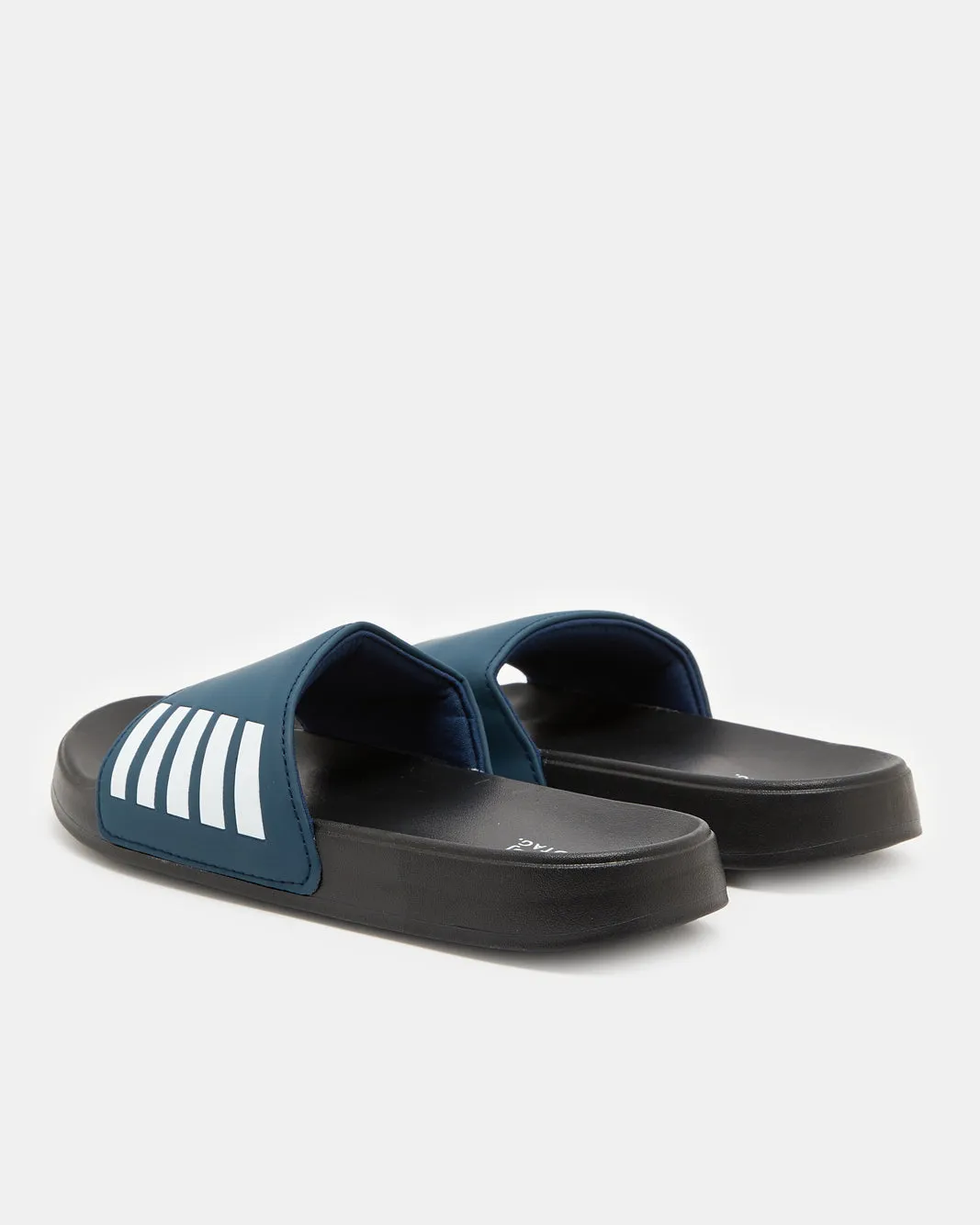 Men Blue Padded Slide sold by Redtag product image thumbnail 3