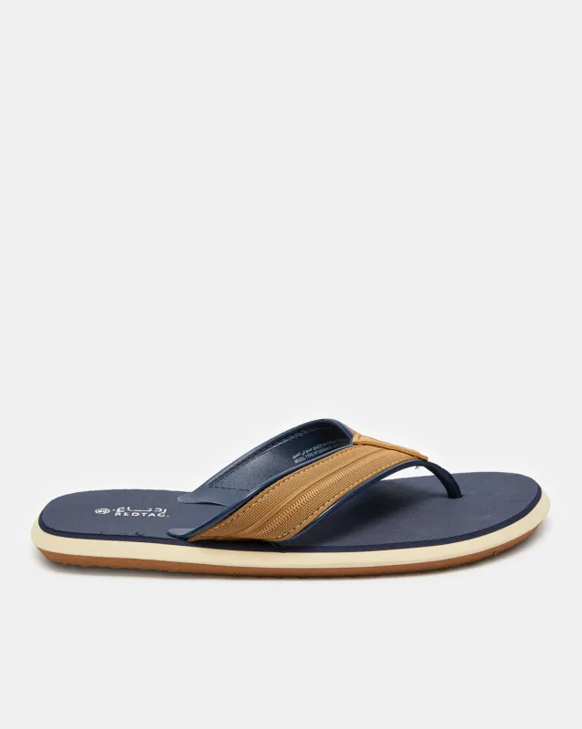 Men Navy Toe Post Plain Strap sold by Redtag