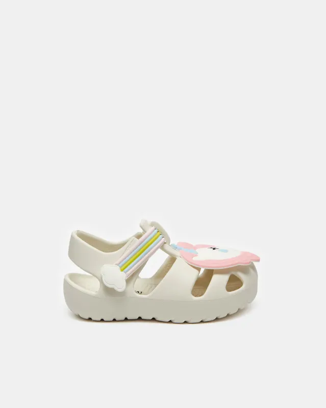 Girls Beige Unicorn Clog sold by Redtag