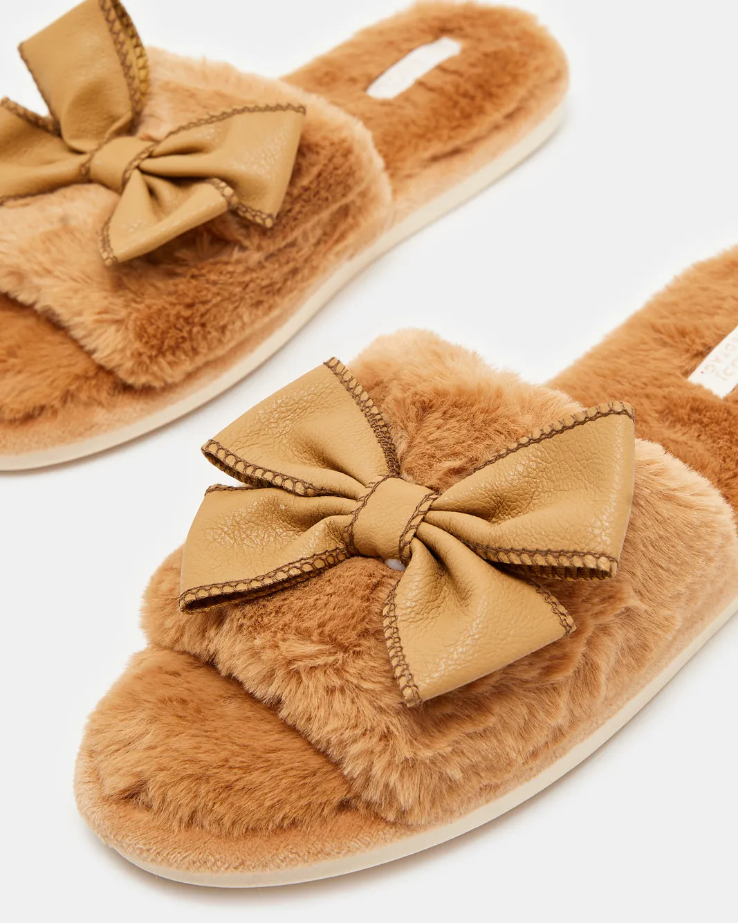 Women Brown Bow Trim Slipper sold by Redtag product image thumbnail 4