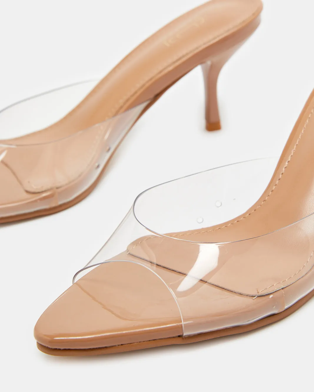 Women White Vinyl Heel Mule sold by Redtag product image thumbnail 4