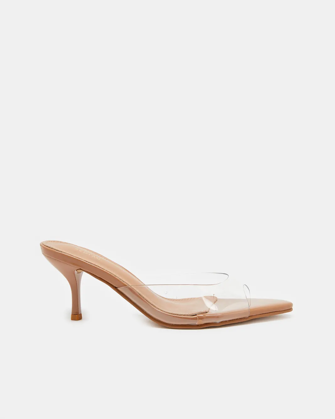 Women White Vinyl Heel Mule sold by Redtag