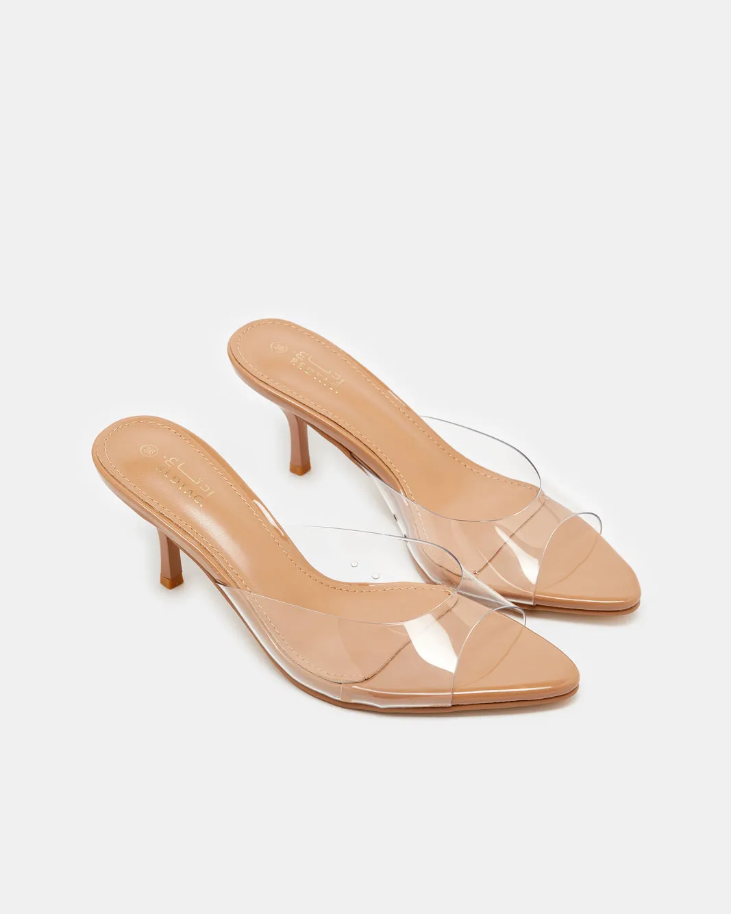 Women White Vinyl Heel Mule sold by Redtag product image thumbnail 2