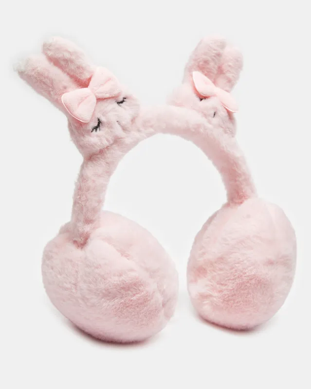 Girls Pink Embellished Earmuff sold by Redtag