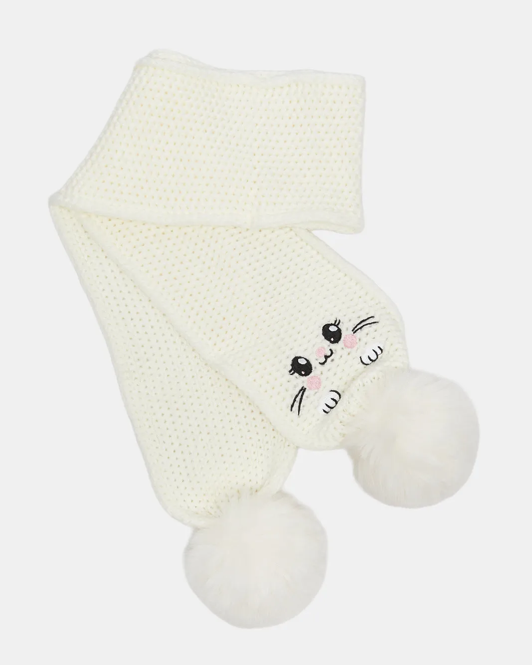 Girls Ivory Knitted Scarf Set (3 Piece) sold by Redtag product image thumbnail 3