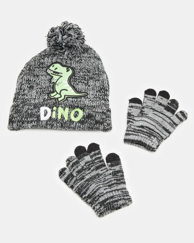 Boys Assorted Knitted Cap Set (2 Piece) sold by Redtag