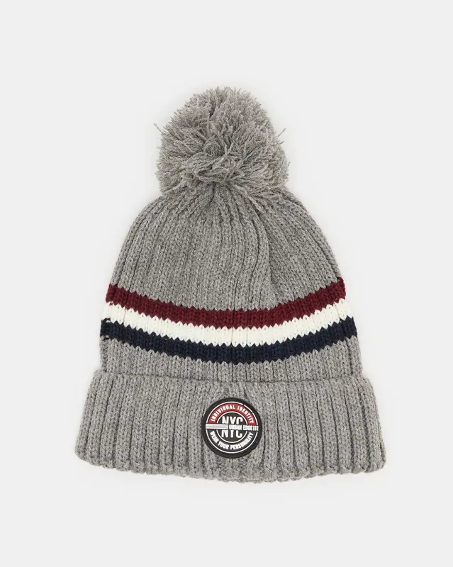 Boys Grey Knitted Cap sold by Redtag