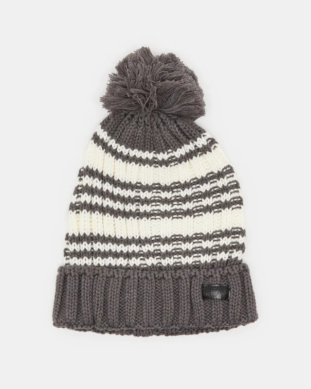 Boys Grey Knitted Cap sold by Redtag