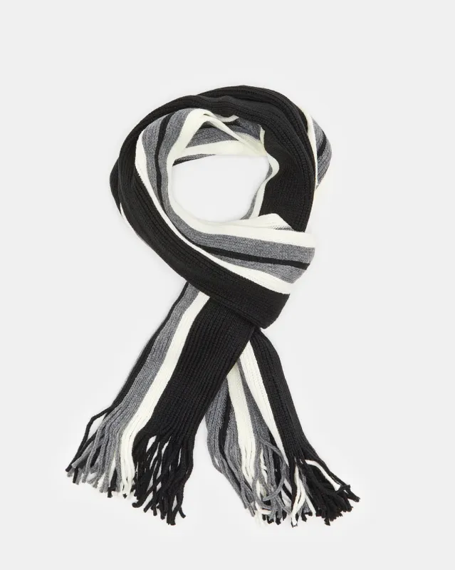 Men Multicolour Striped Scarf sold by Redtag