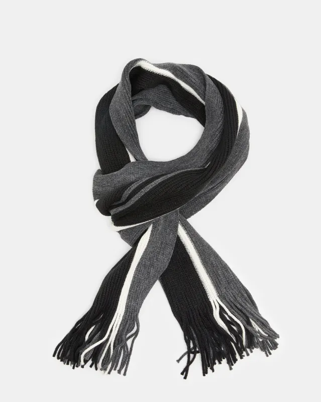 Men Multicolour Striped Scarf sold by Redtag