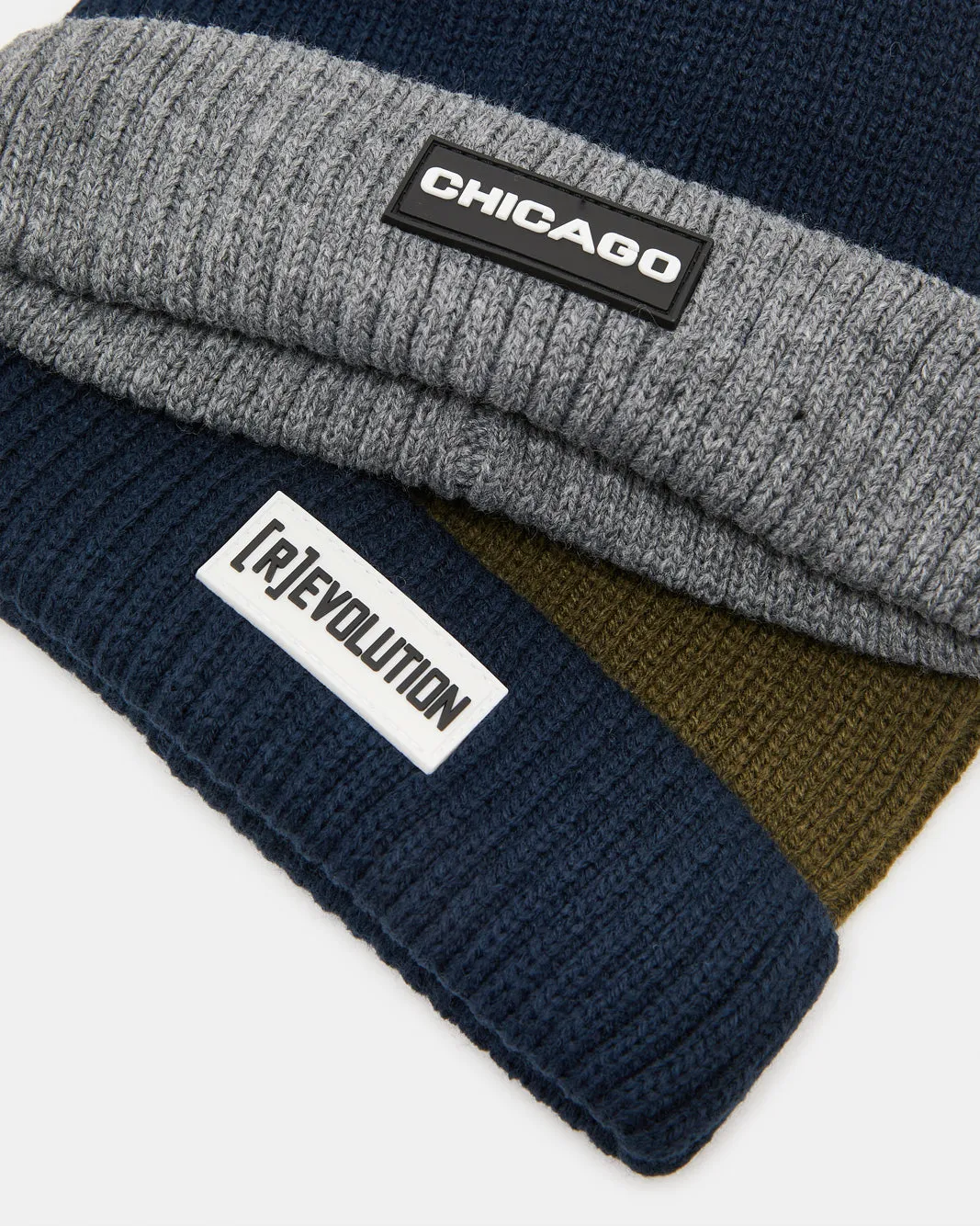 Men Assorted Knitted Cap Set (Pack Of 2) sold by Redtag product image thumbnail 3