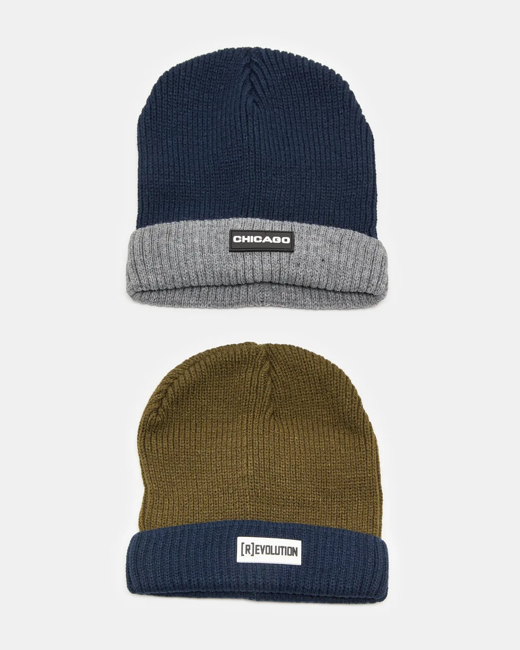 Men Assorted Knitted Cap Set (Pack Of 2) sold by Redtag