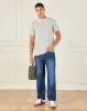 Men Grey Jacquard T-Shirt sold by Redtag