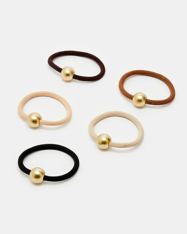 Women Assorted Elastic Hair Band Set (Pack of 5) sold by Redtag