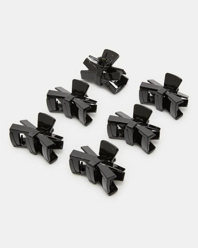 Women Black Claw Set (Pack of 6) sold by Redtag