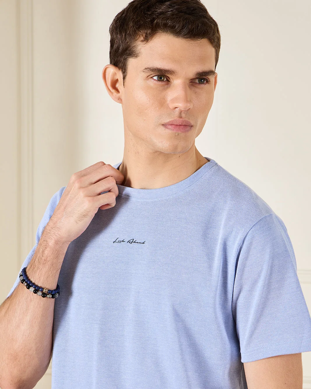 Men Blue Printed T-Shirt sold by Redtag product image thumbnail 4