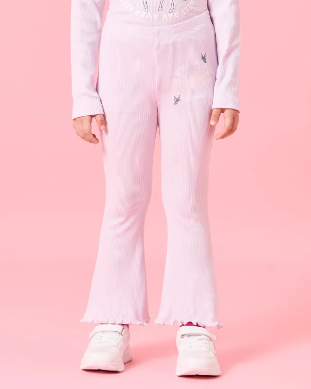 Girls Pink Placement Print Flared  Leggings sold by Redtag