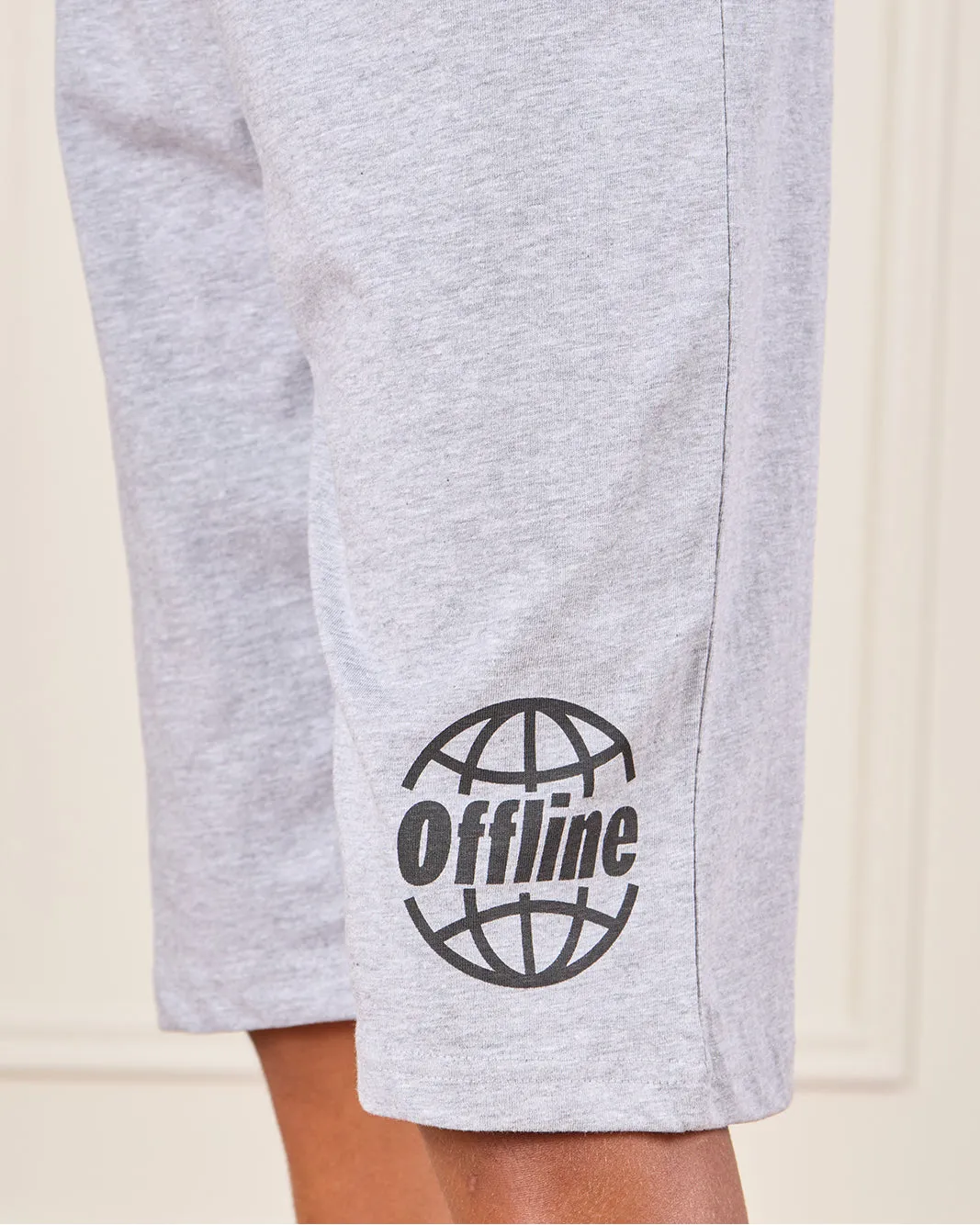 Senior Boys Black And Grey Printed Pyjama Set (2 Piece) sold by Redtag product image thumbnail 4