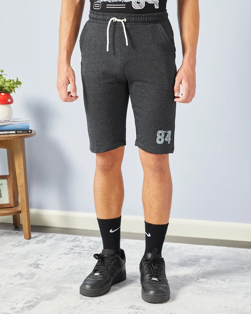 Senior Boys Black And Charcoal Printed Casual Set (2 Piece) sold by Redtag product image thumbnail 3