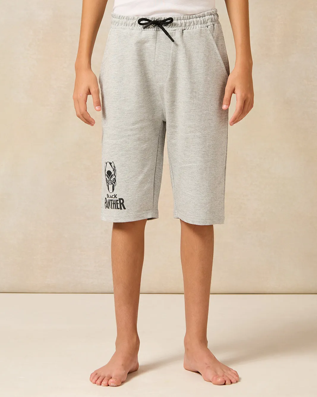 Senior Boys Black And Grey Black Panther Pyjama Set (2 Piece) sold by Redtag product image thumbnail 3