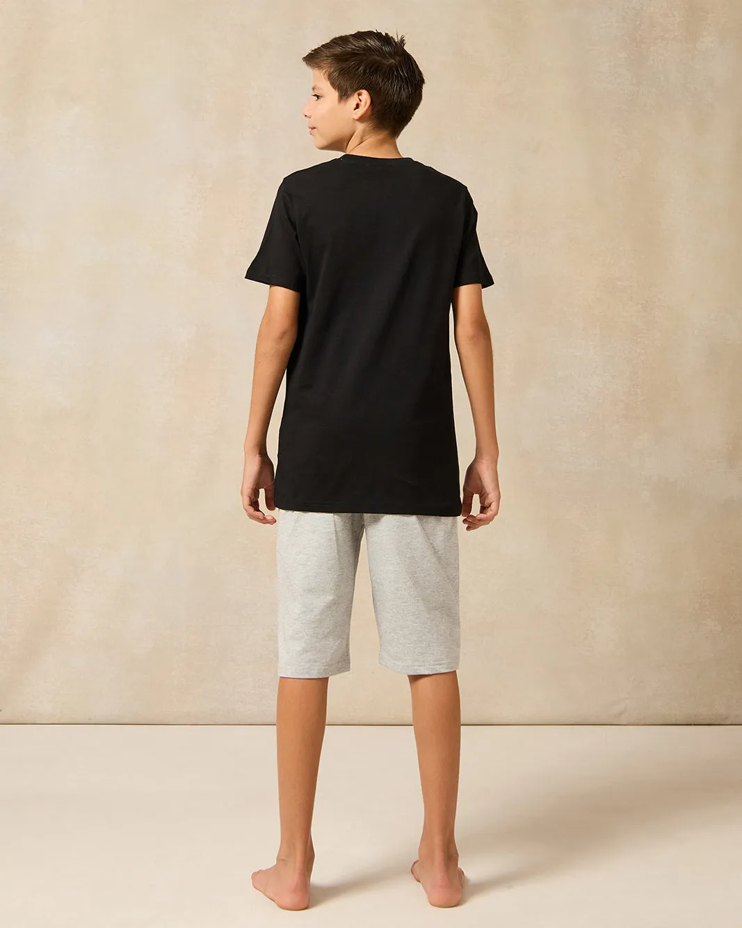 Senior Boys Black And Grey Black Panther Pyjama Set (2 Piece) sold by Redtag product image thumbnail 4