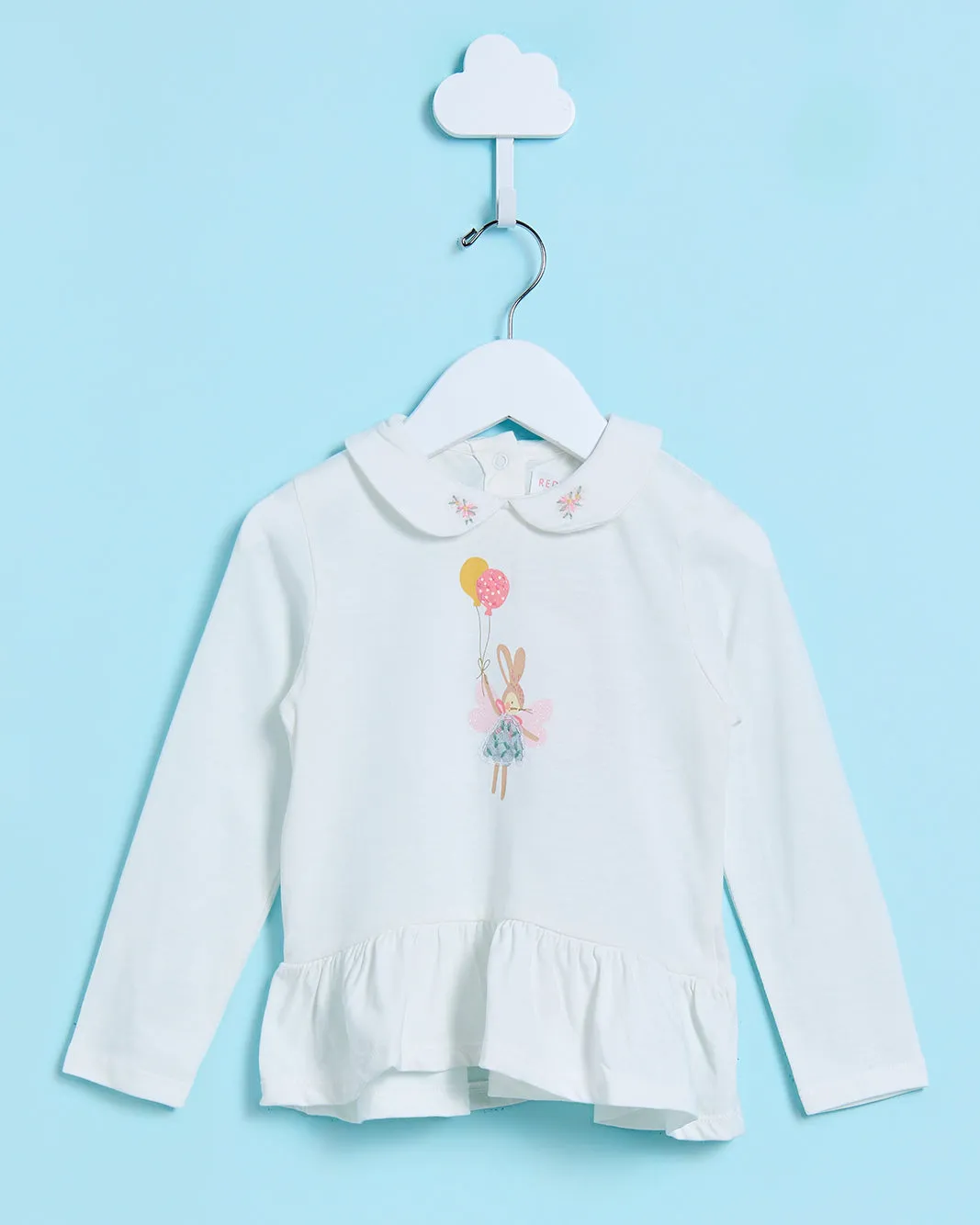 Infant Girls White Collared Top With Leggings (2 Piece) sold by Redtag product image thumbnail 2