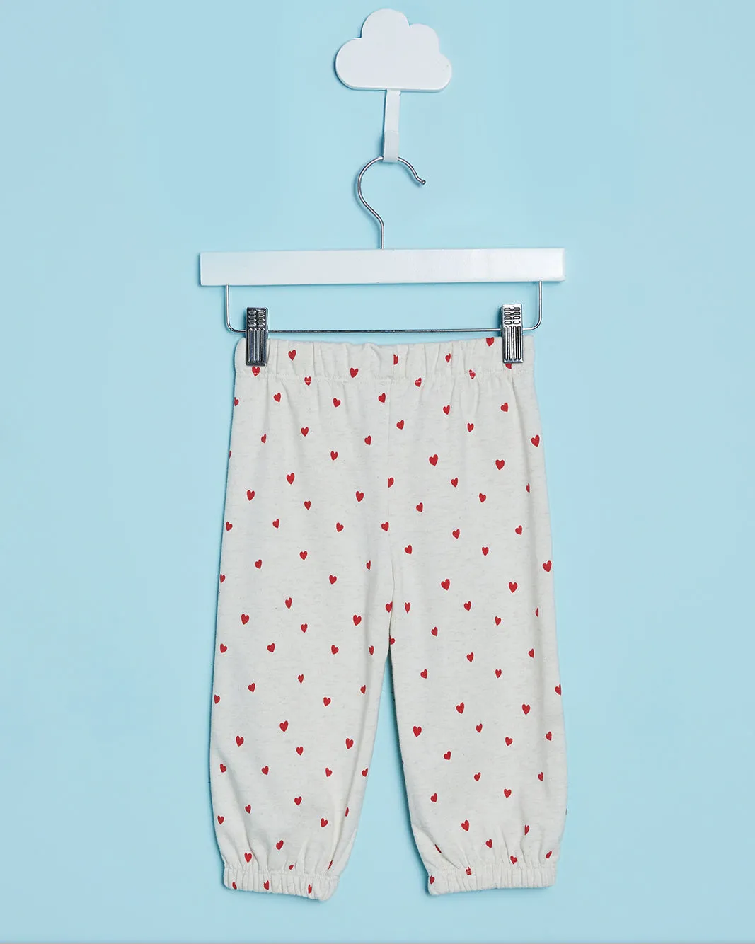 Infant Girls Pink Heart Print Active Pants sold by Redtag