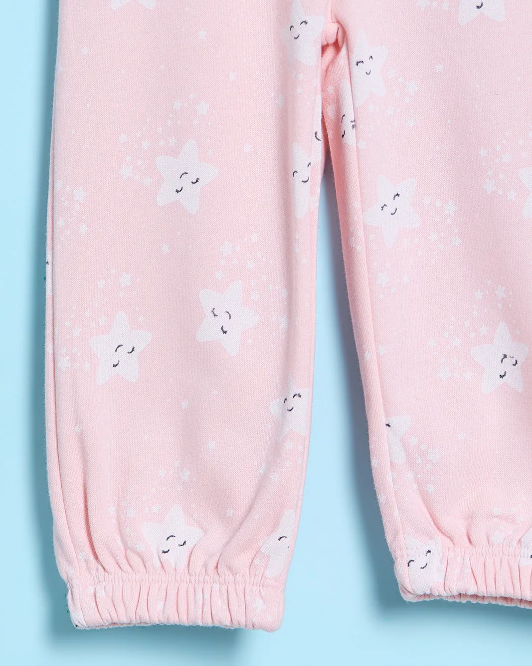 Infant Girls Pink Star Print Active Pants sold by Redtag product image thumbnail 3