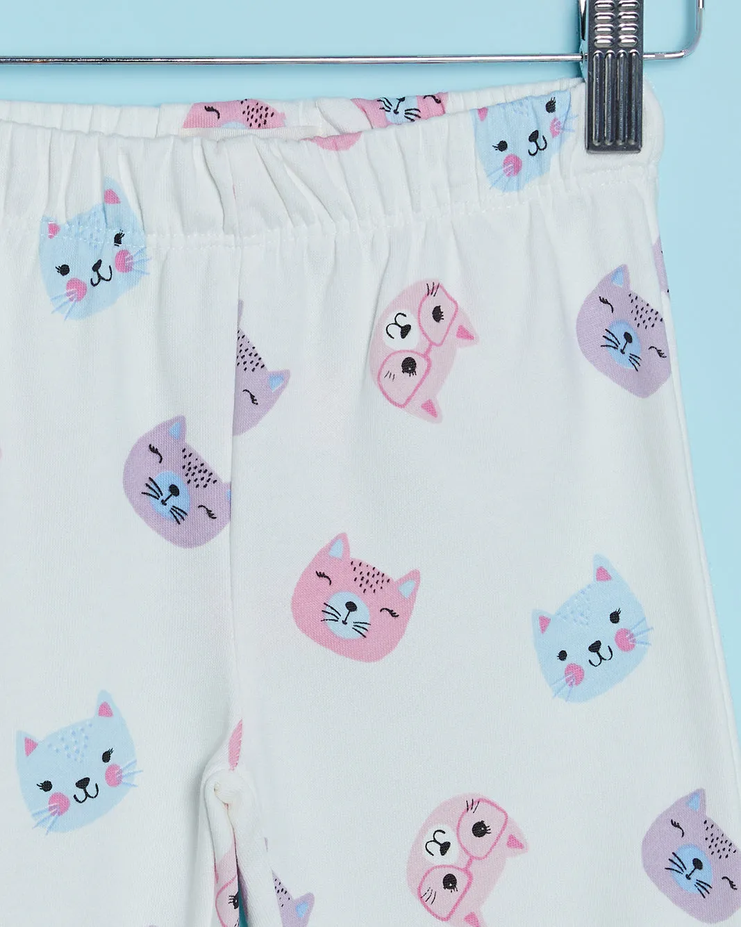 Infant Girls White Cat Print Active Pants sold by Redtag product image thumbnail 2