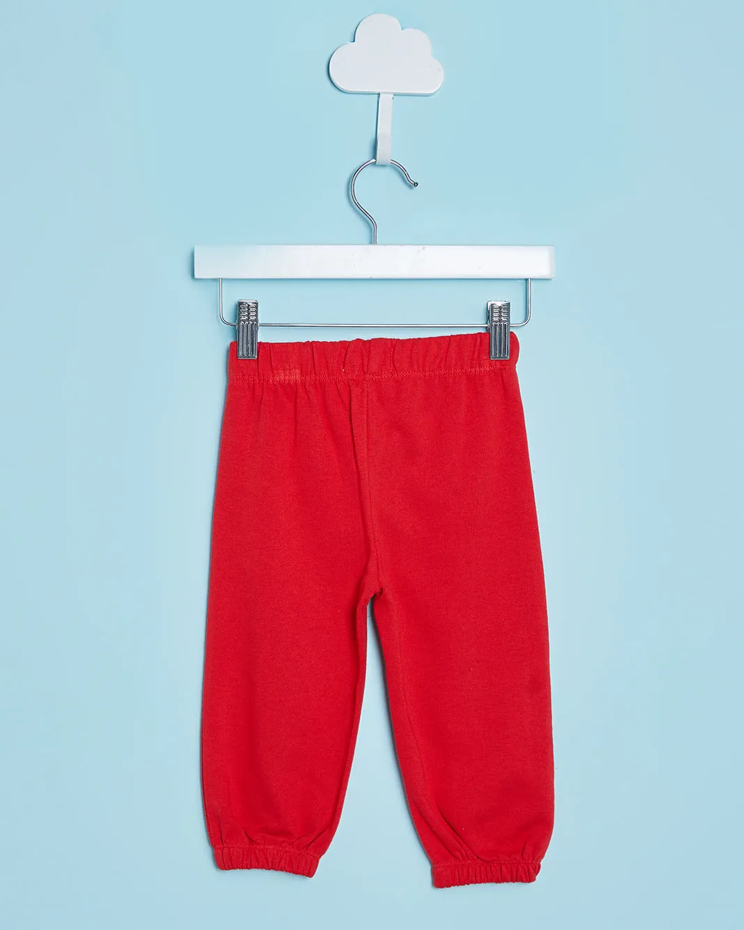 Infant Girls Red Solid Active Pants With Pocket sold by Redtag product image thumbnail 4