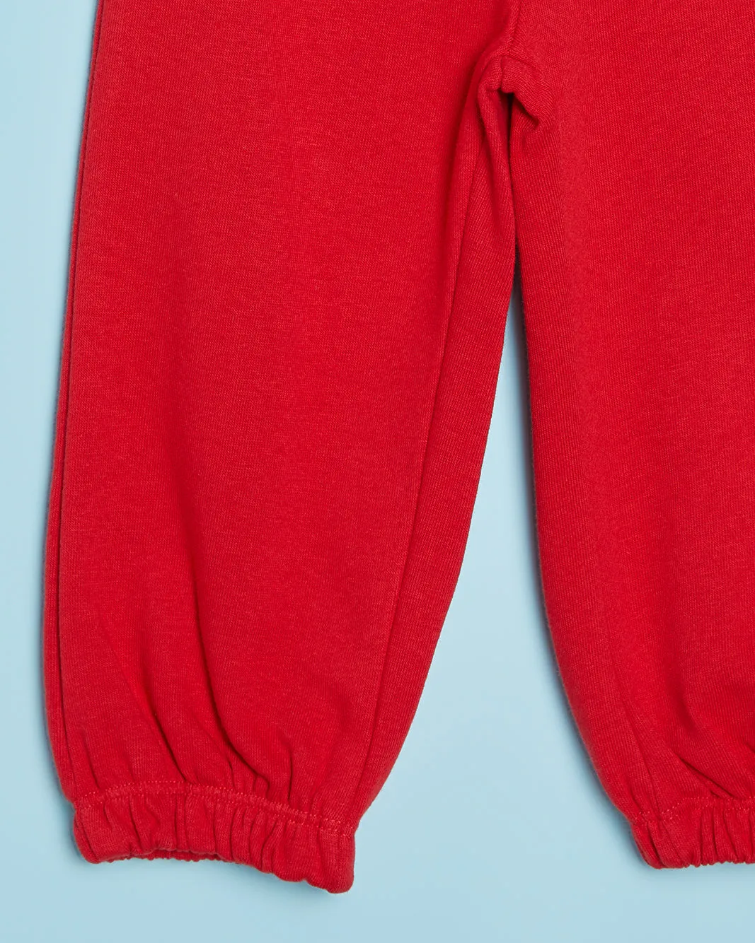 Infant Girls Red Solid Active Pants With Pocket sold by Redtag product image thumbnail 3