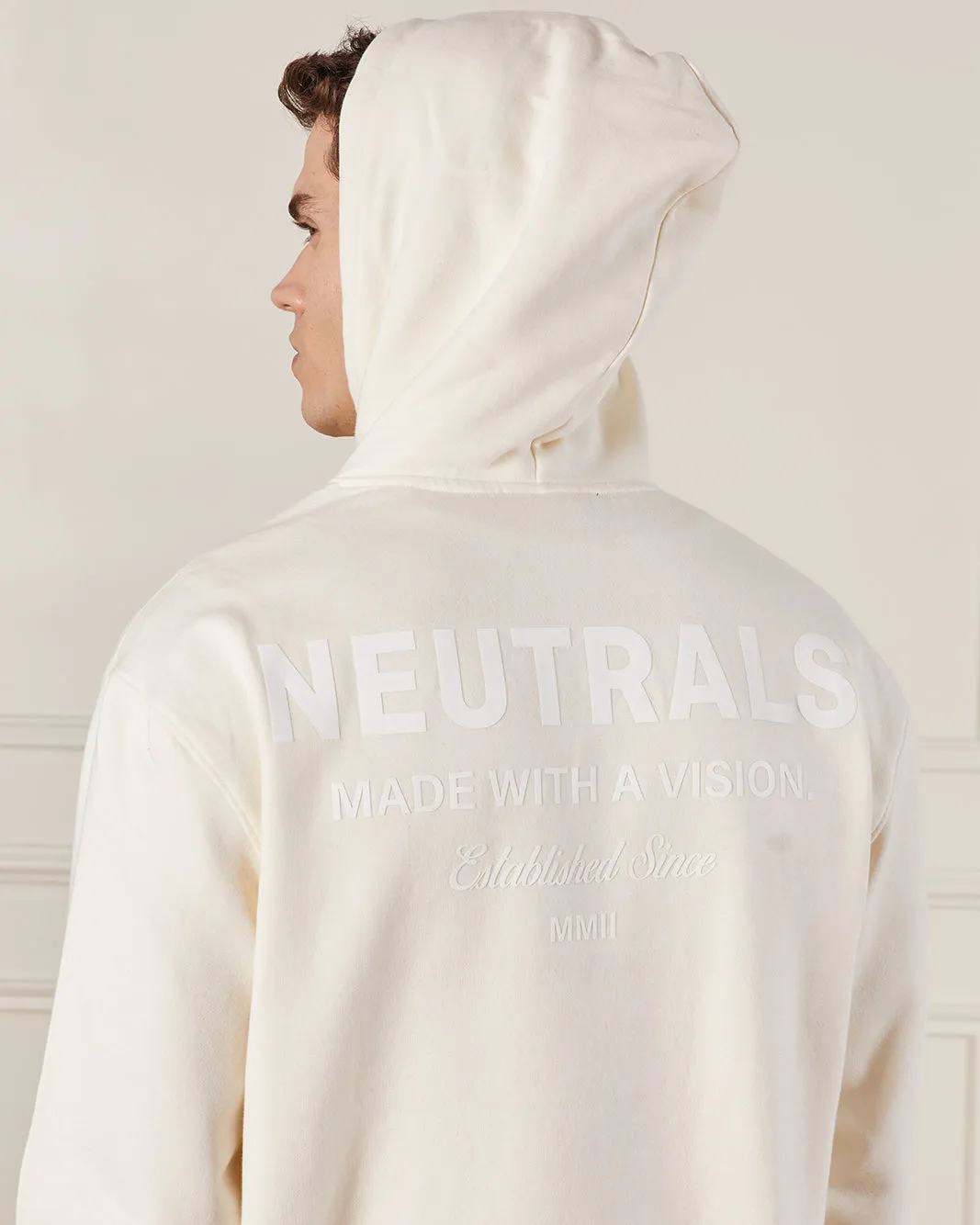 Men Ivory Hooded Lounge Sweatshirt sold by Redtag product image thumbnail 5