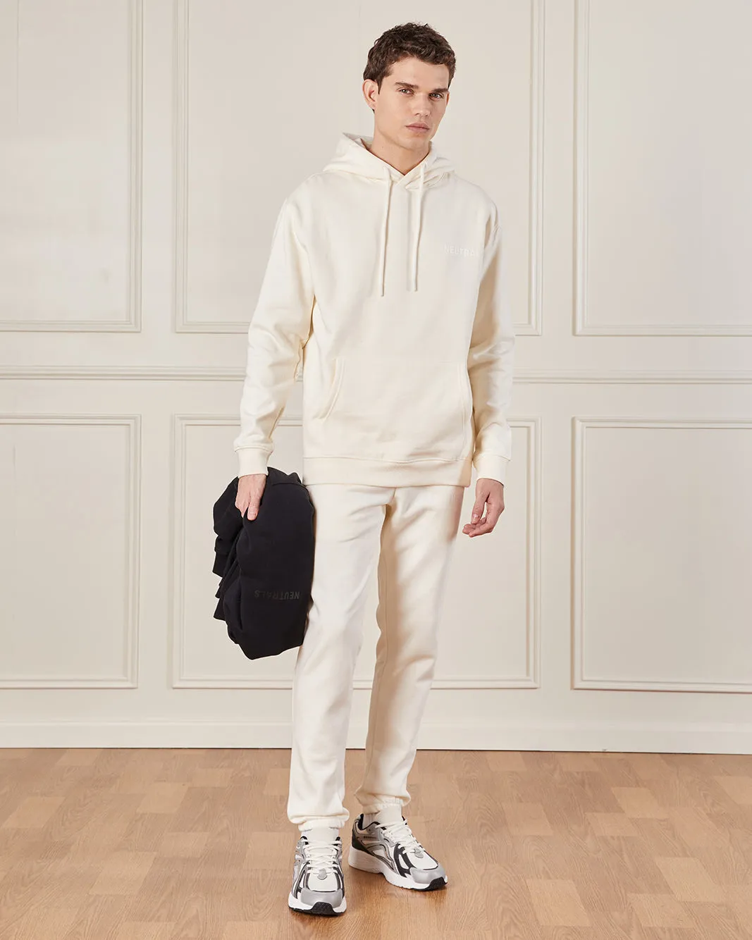 Men Ivory Hooded Lounge Sweatshirt sold by Redtag product image thumbnail 2