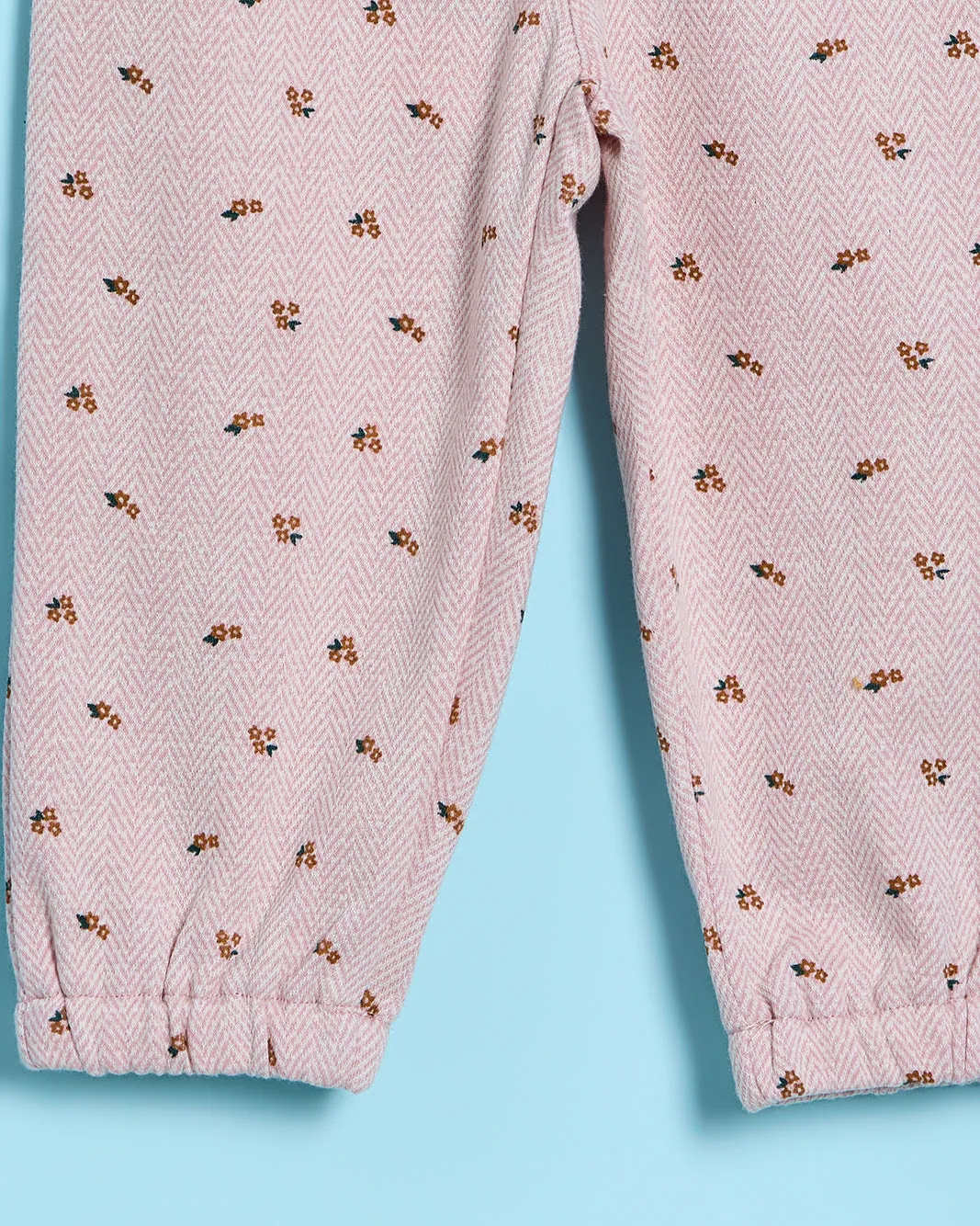 Infant Girls Pink Floral Print Jogger Pants sold by Redtag product image thumbnail 4