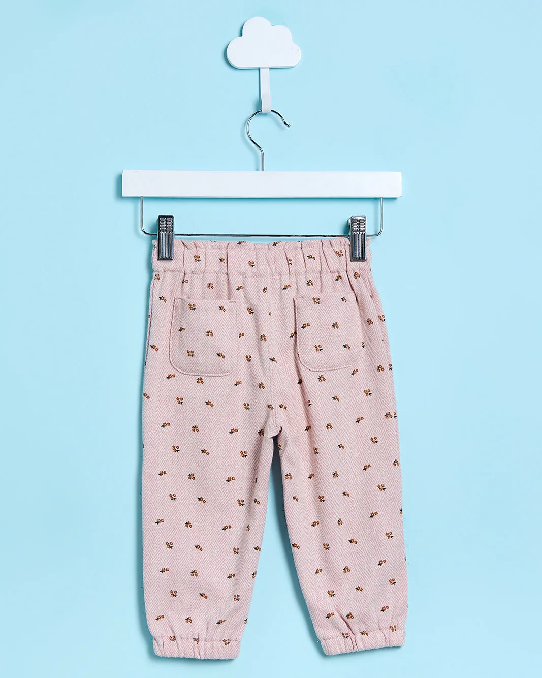 Infant Girls Pink Floral Print Jogger Pants sold by Redtag product image thumbnail 3