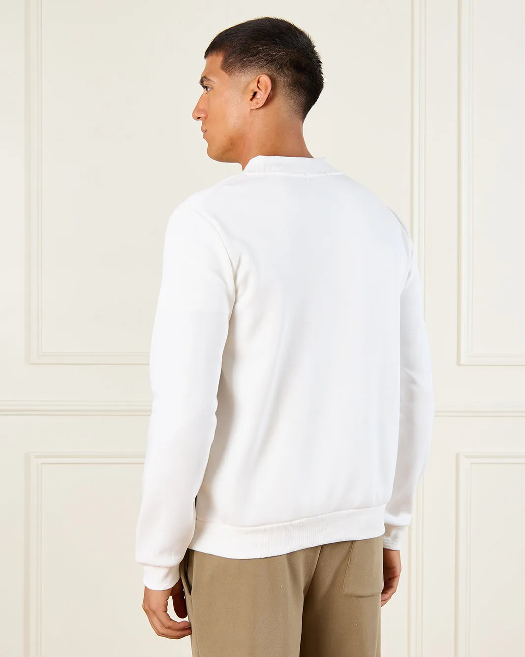 Men Ivory Cut And Sew Sweatshirt sold by Redtag product image thumbnail 3
