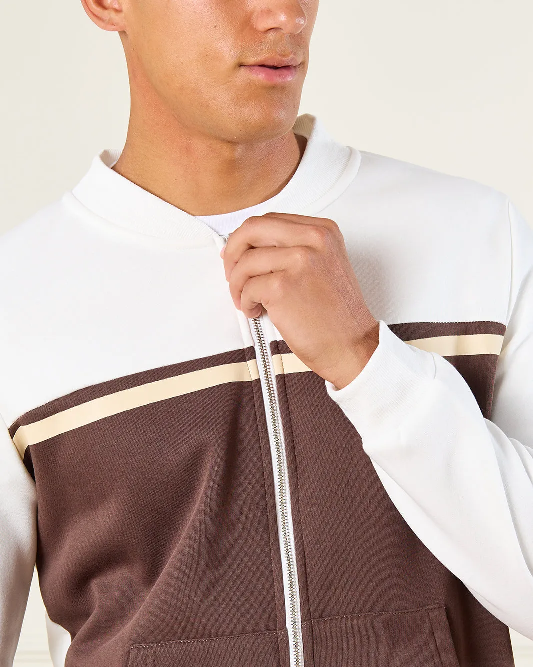 Men Ivory Cut And Sew Sweatshirt sold by Redtag product image thumbnail 4
