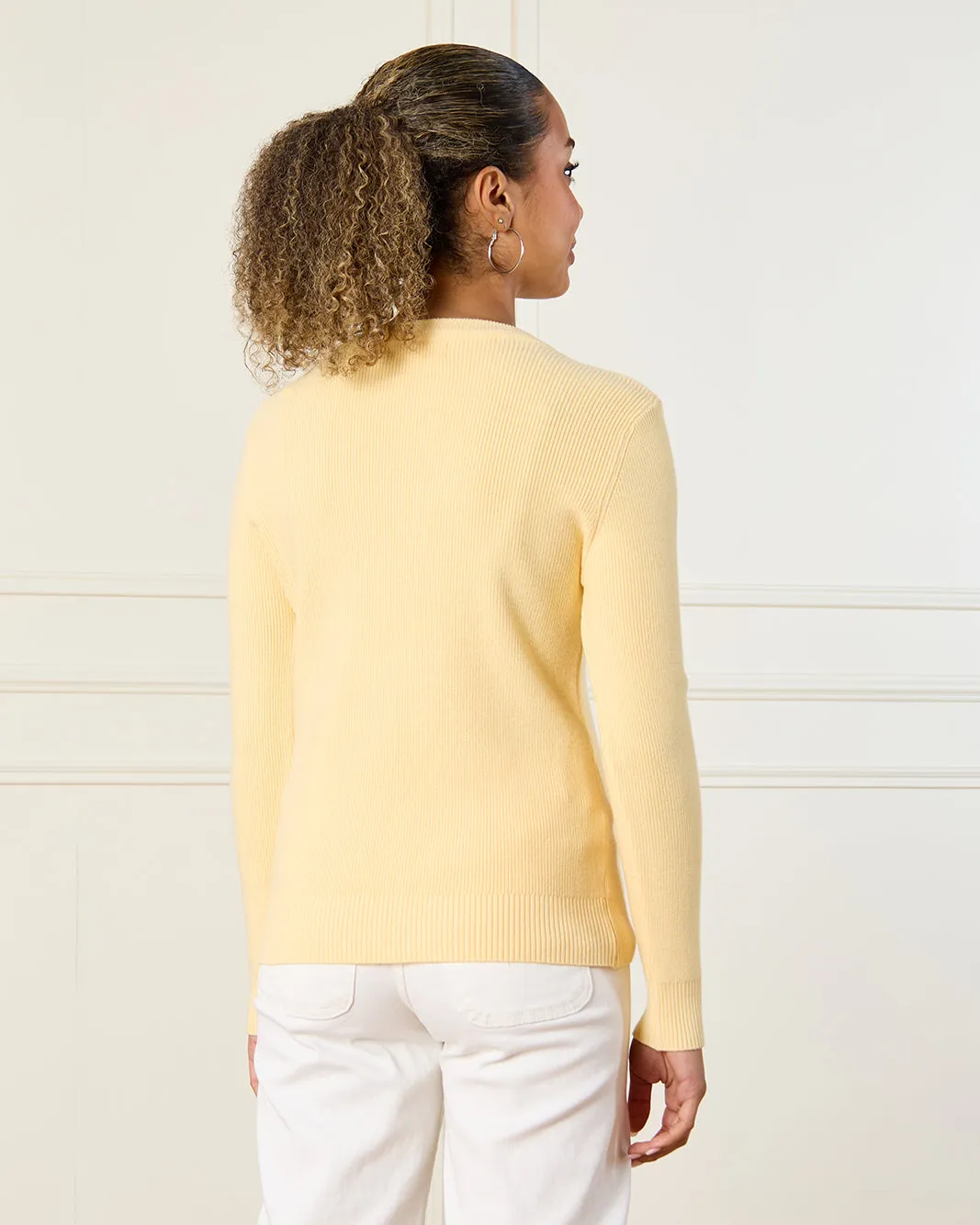 Senior Girls Yellow Solid Sweater sold by Redtag product image thumbnail 3