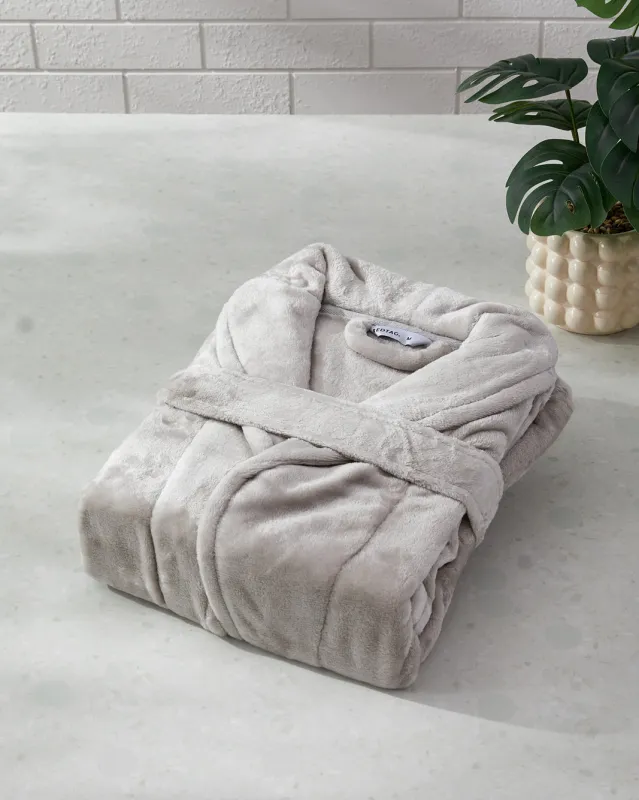 Grey Flannel Bathrobe (M) sold by Redtag