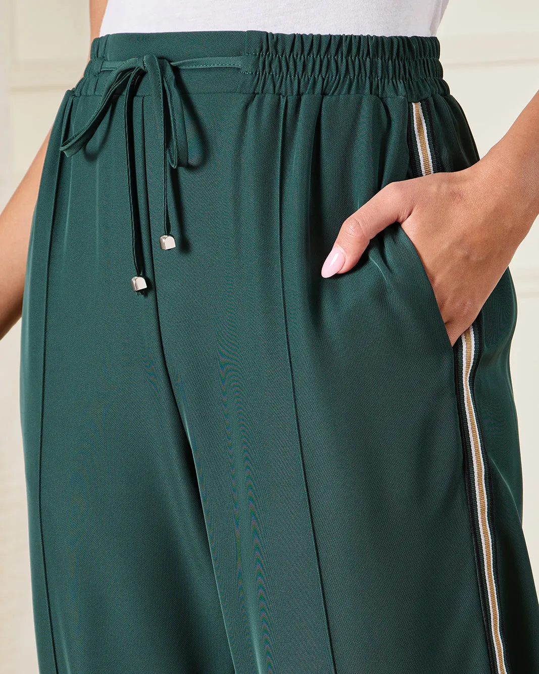 Women Green Embellished Trousers sold by Redtag product image thumbnail 4