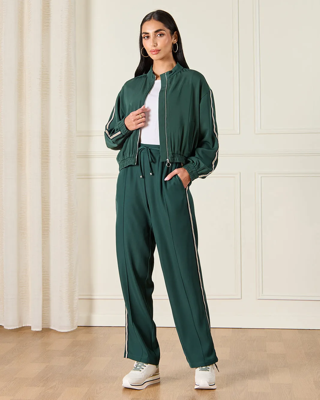 Women Green Embellished Trousers sold by Redtag product image thumbnail 2