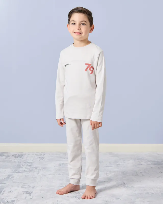 Boys Grey Back Print Print Pyjama Set (2 Piece) sold by Redtag