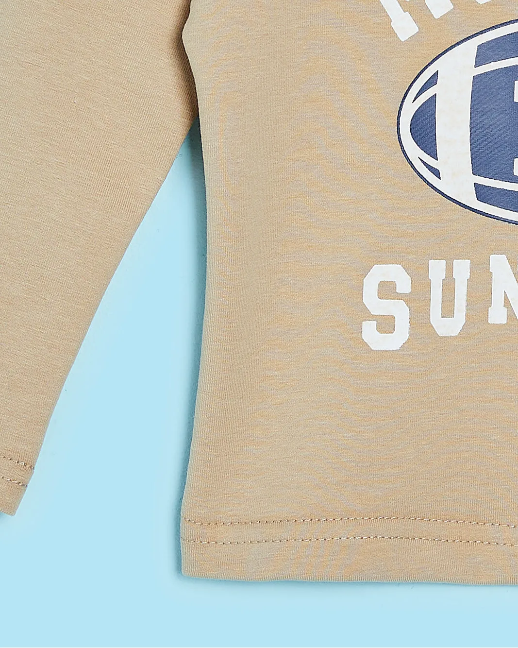 Infant Boys Beige Printed T-Shirt sold by Redtag product image thumbnail 4