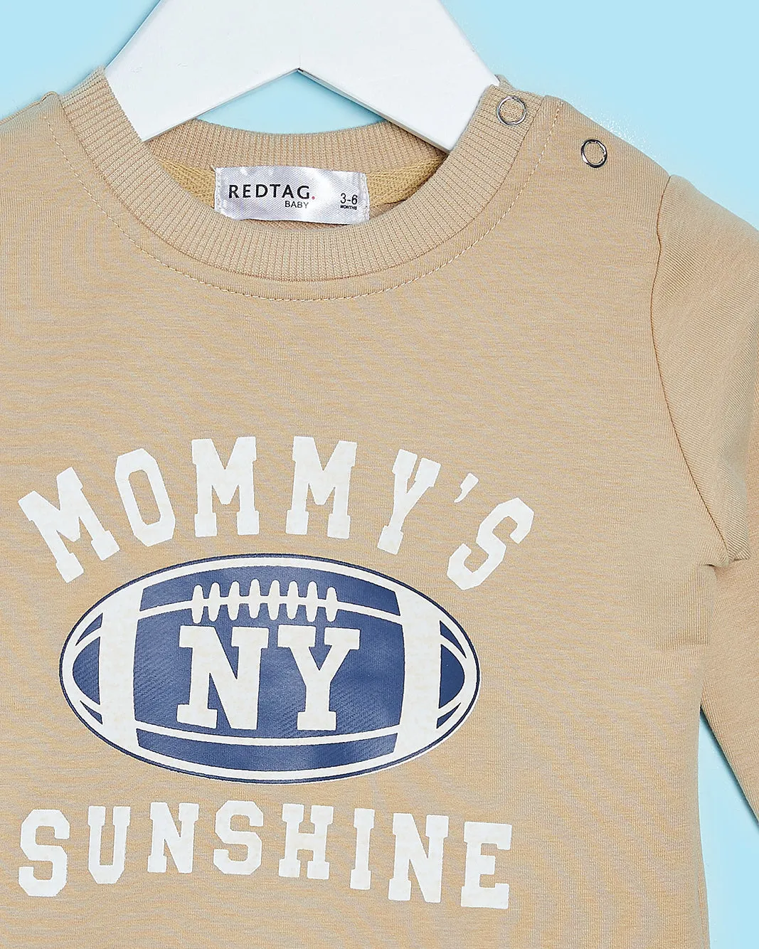 Infant Boys Beige Printed T-Shirt sold by Redtag product image thumbnail 2