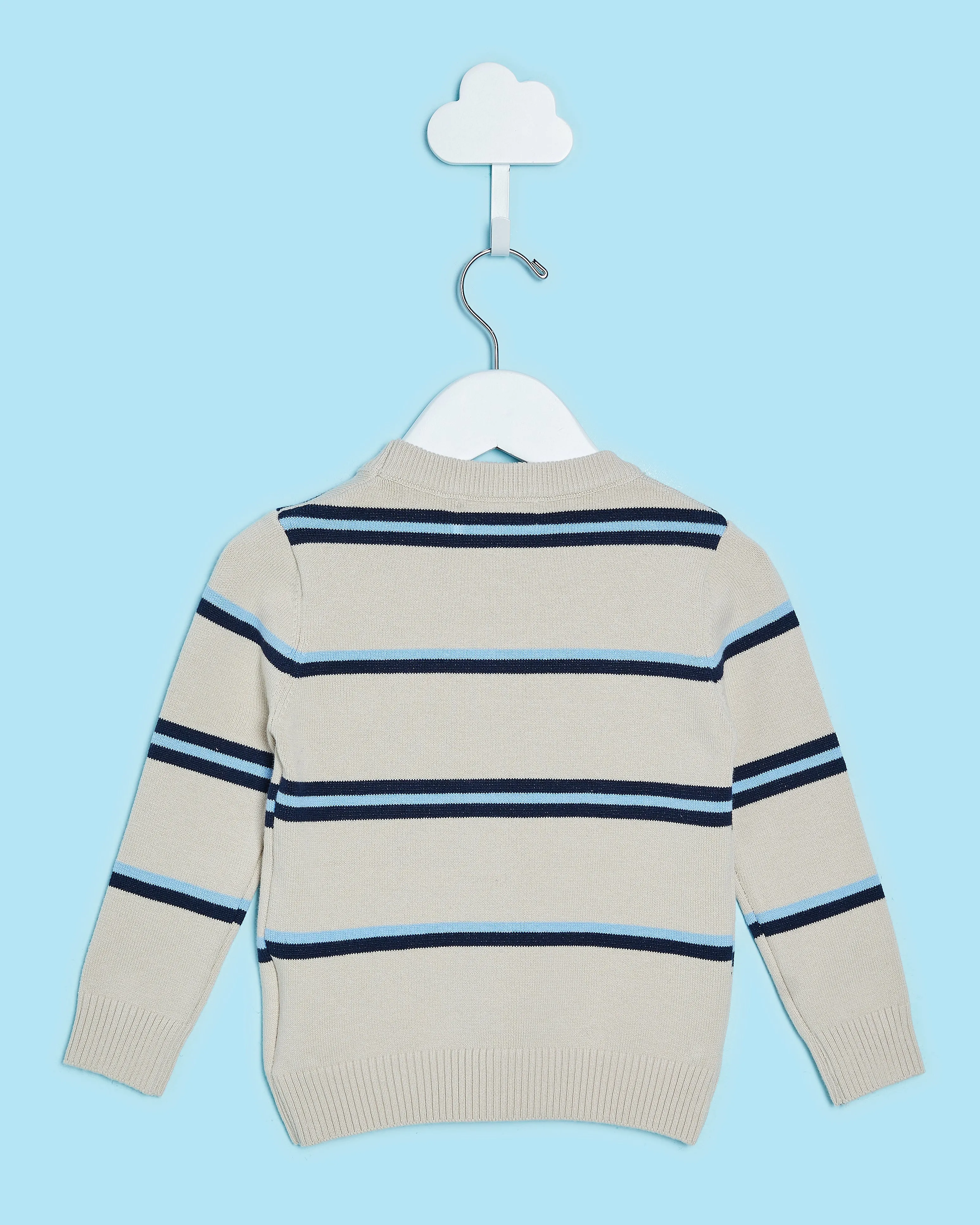Infant Boys Beige Striped Sweater sold by Redtag product image thumbnail 3