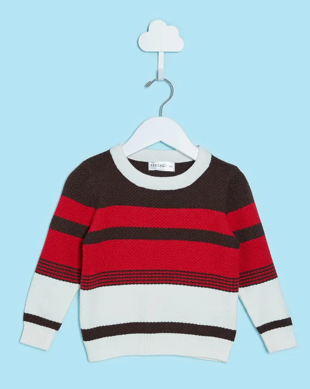 Infant Boys Multicolour Striped Sweater sold by Redtag
