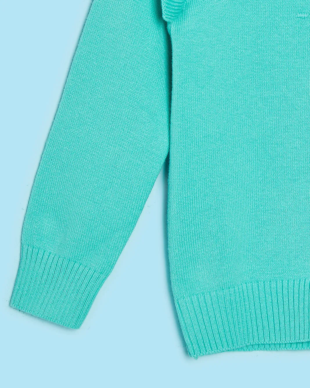 Infant Girls Teal Knitted Sweater sold by Redtag product image thumbnail 4