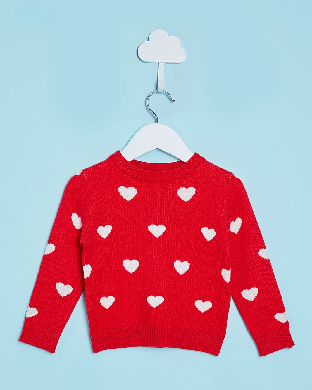 Infant Girls Red Knitted Sweater sold by Redtag