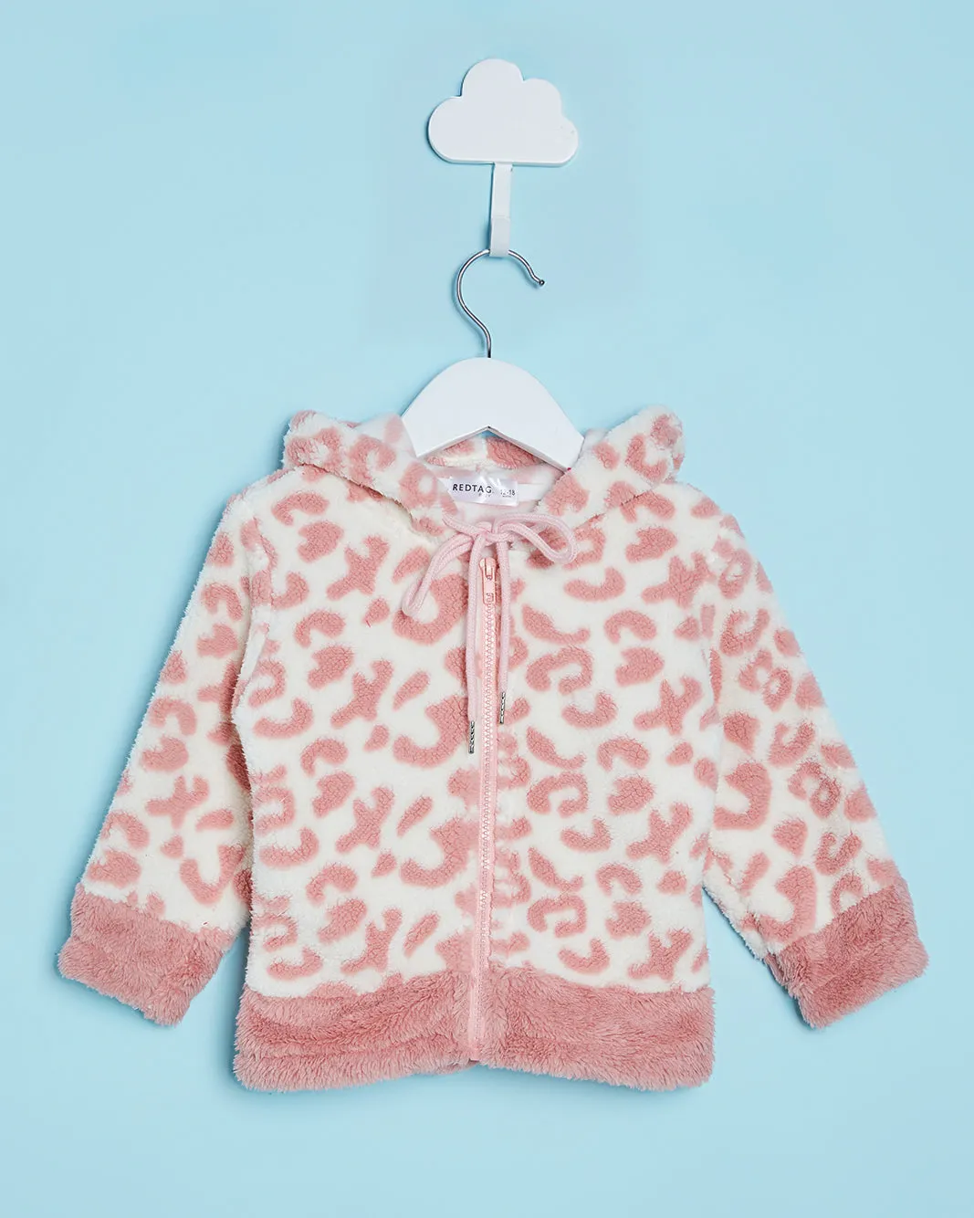 Infant Girls Pink Hooded Sweatshirt sold by Redtag