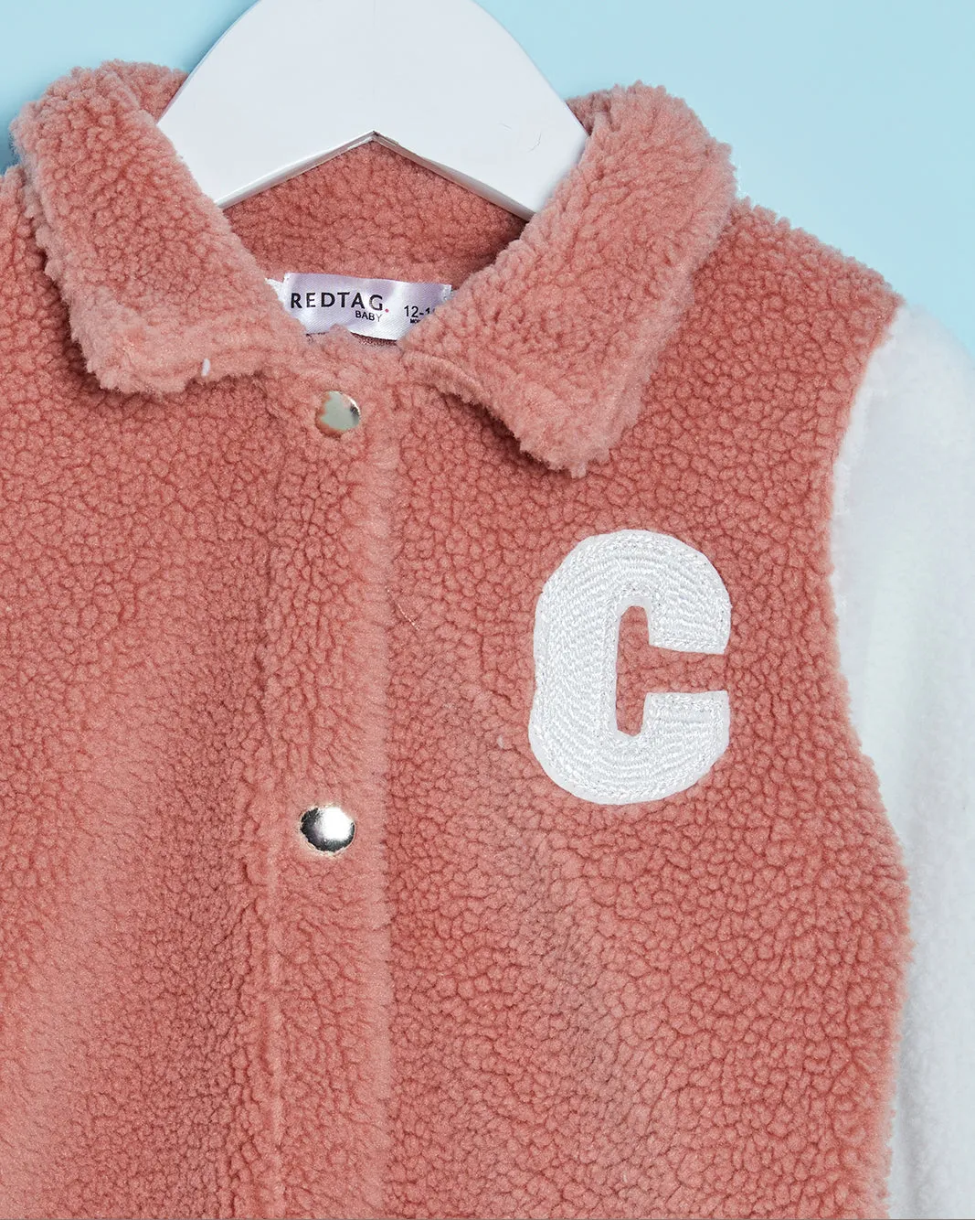 Infant Girls Pink Textured Sweatshirt sold by Redtag product image thumbnail 2